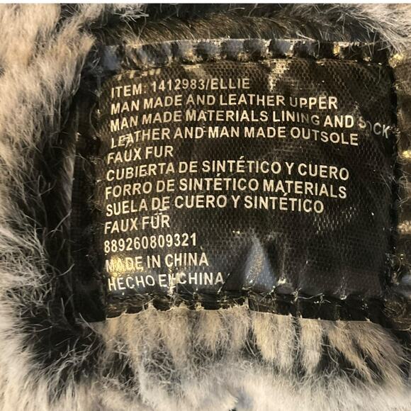 Khombu Winter Boots Women's SZ 11 Black Ellie Suede Faux Fur - Picture 10 of 13